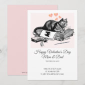 Funny Cat Valentijn Feestdagenkaart (Voorkant / Achterkant)