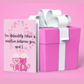 Funny Cat Valentijnsdag Gevouwen Vakantie Kaart