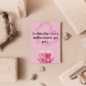 Funny Cat Valentijnsdag Gevouwen Vakantie Kaart