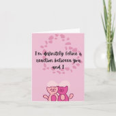 Funny Cat Valentijnsdag Gevouwen Vakantie Kaart (Voorkant)