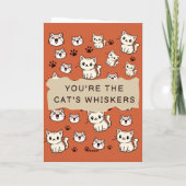 Funny Cat valentine's day cards Kaart (Achterkant)