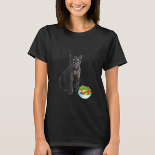 Funny Cat verwarde eetzout serieus T-shirt