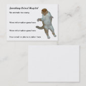 Funny cat Vet veterinary Visitekaartjes (Voorkant / Achterkant)