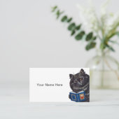  Funny Cat Visitekaartje (Staand voorkant)