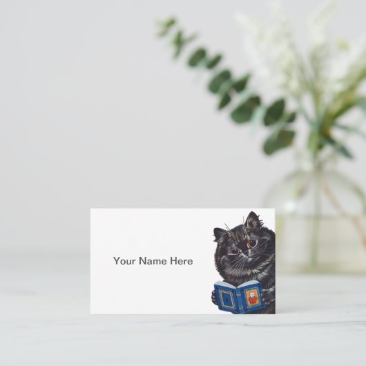 Funny Cat Visitekaartje (Staand voorkant)