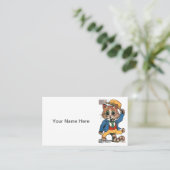  Funny Cat Visitekaartje (Staand voorkant)