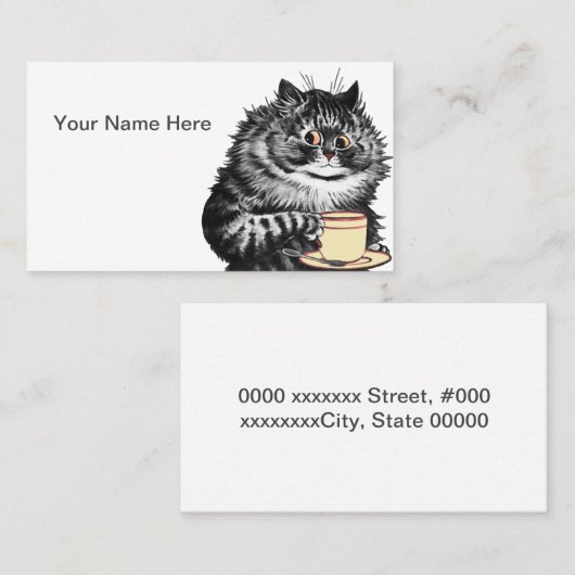  Funny Cat Visitekaartje (Voorkant / Achterkant)