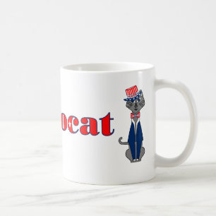 Funny Cat Vote Democat Politics Koffiemok