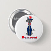 Funny Cat Vote Democat Politics Ronde Button 5,7 Cm (Voorkant /achterkant)