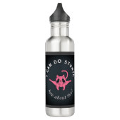 Funny Cat Water Bottle (24 oz) Waterfles (Links)