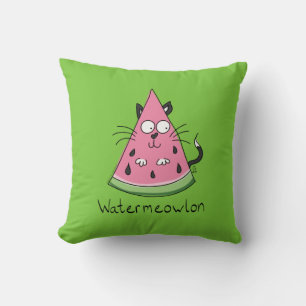 Funny Cat Watermelon Cute Kinder Kussen
