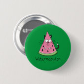 Funny Cat Watermelon Cute Kinder Ronde Button 5,7 Cm (Voorkant /achterkant)
