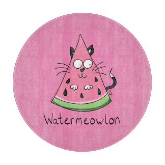 Funny Cat Watermelon Cute Kinder Snijplank