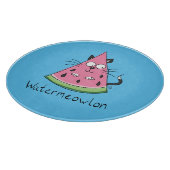 Funny Cat Watermelon Cute Kinder Snijplank (Hoek)