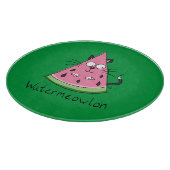 Funny Cat Watermelon Cute Kinder Snijplank (Hoek)