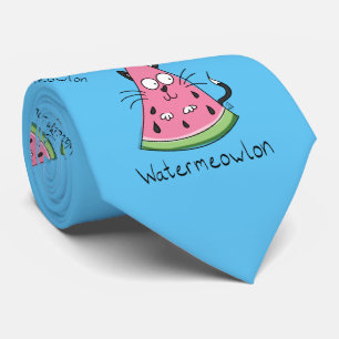 Funny Cat Watermelon Cute Kinder Stropdas