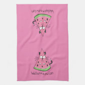 Funny Cat Watermelon Cute Kinder Theedoek (Verticaal)