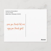 Funny Cat Wearing a Sun Pet on a Couch Birthday Briefkaart (Achterkant)