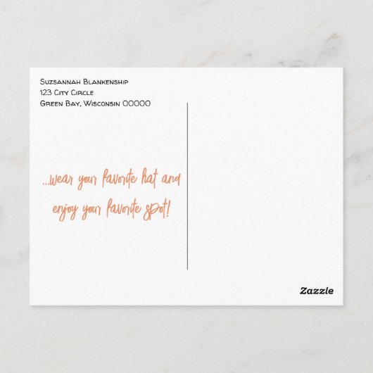 Funny Cat Wearing a Sun Pet on a Couch Birthday Briefkaart (Achterkant)