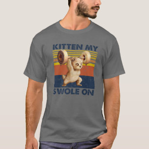 Funny  Cat Weight Kitten Mijn Mam T-shirt