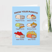 Funny Cat Wenskaart: KEN JE PURRITO Kaart (Voorkant)