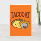 Funny Cat Wenskaart - TACO CAT Kaart (Voorkant)