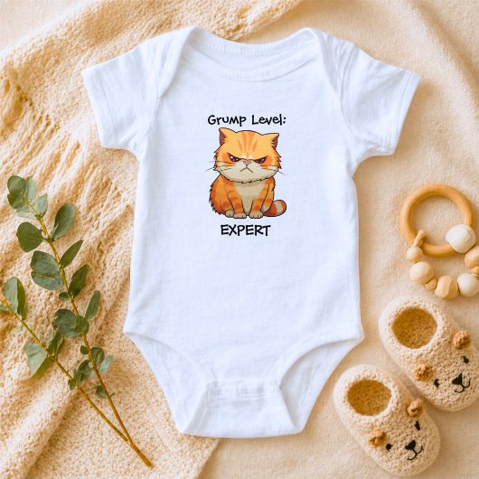 Funny Cat with Attitude Romper