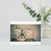 Funny Cat with Glasses Briefkaart (Staand voorkant)