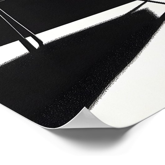 Funny cat with telescope poster (Hoek)