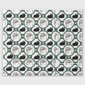 Funny Cat Wrapping Paper Cadeaupapier (Vlak)