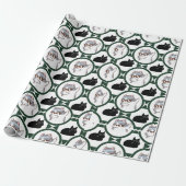 Funny Cat Wrapping Paper Cadeaupapier (Uitgerold)