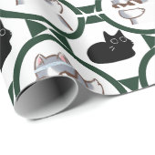 Funny Cat Wrapping Paper Cadeaupapier (Rol Hoek)