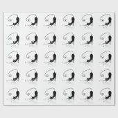 Funny Cat Wrapping Paper Cadeaupapier (Vlak)