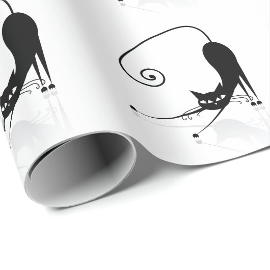 Funny Cat Wrapping Paper Cadeaupapier (Rol Hoek)