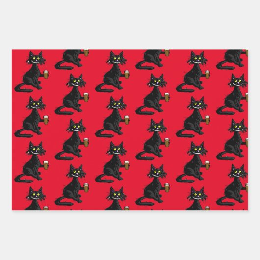 Funny Cat Wrapping Paper Kit (Voorkant)