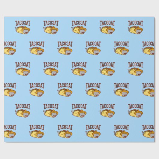 Funny Cat Wrapping Paper - TACO CAT Cadeaupapier (Vlak)