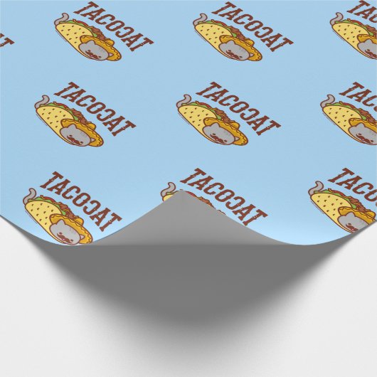 Funny Cat Wrapping Paper - TACO CAT Cadeaupapier (Hoek)