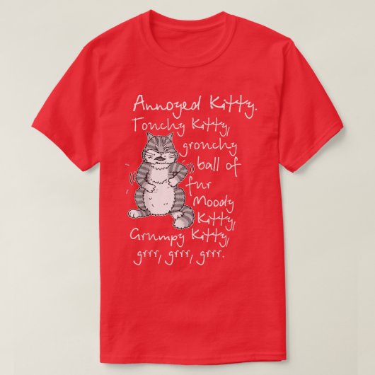 Funny Cat  Yarn  String Theory  T-shirt (Design voorkant)