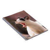 Funny Cat Yawning Notitieboek (Rechterzijde)