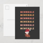 Funny Cat Yoga Meditation Inhale Exhale Kerstmis Feestdagenkaart (Voorkant / Achterkant)