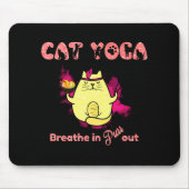 Funny Cat Yoga Muismat (Voorkant)
