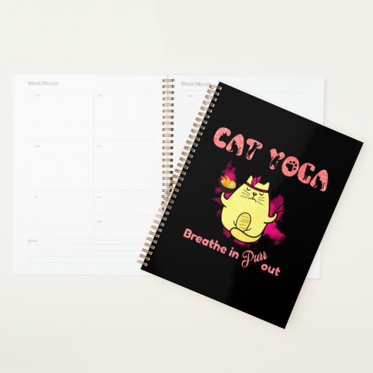 Funny Cat Yoga Planner (Display)