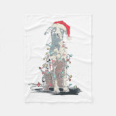 Funny Catahoula Leopard Dog Christmas Graphics Lig Fleece Deken (Voorkant)