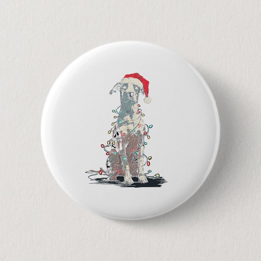 Funny Catahoula Leopard Dog Christmas Graphics Lig Ronde Button 5,7 Cm (Voorkant)
