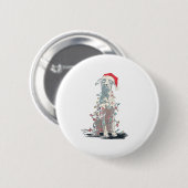 Funny Catahoula Leopard Dog Christmas Graphics Lig Ronde Button 5,7 Cm (Voorkant /achterkant)