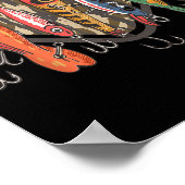 Funny Catch Ya Later Camo Fishing Lure Angler Fish Poster (Hoek)