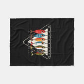 Funny Catch Ya Later Fishing Lure Angler Fisherman Fleece Deken (Voorkant (Horizontaal))