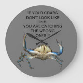 Funny Catching Crabs Grote Klok (Voorkant)