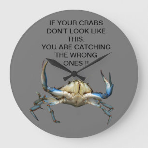 Funny Catching Crabs Grote Klok