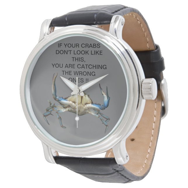 Funny Catching Crabs Horloge (Gekanteld)